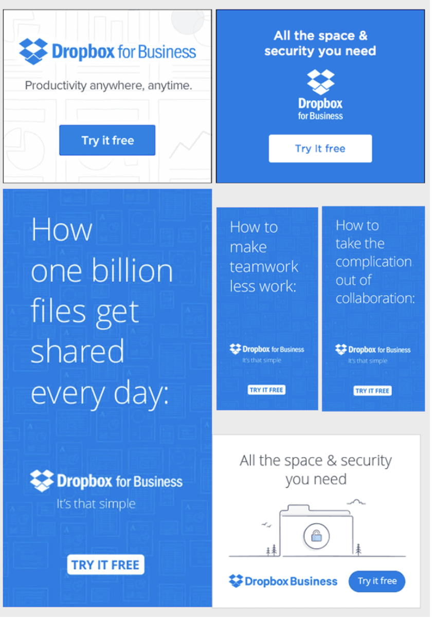 Dropbox banner ads