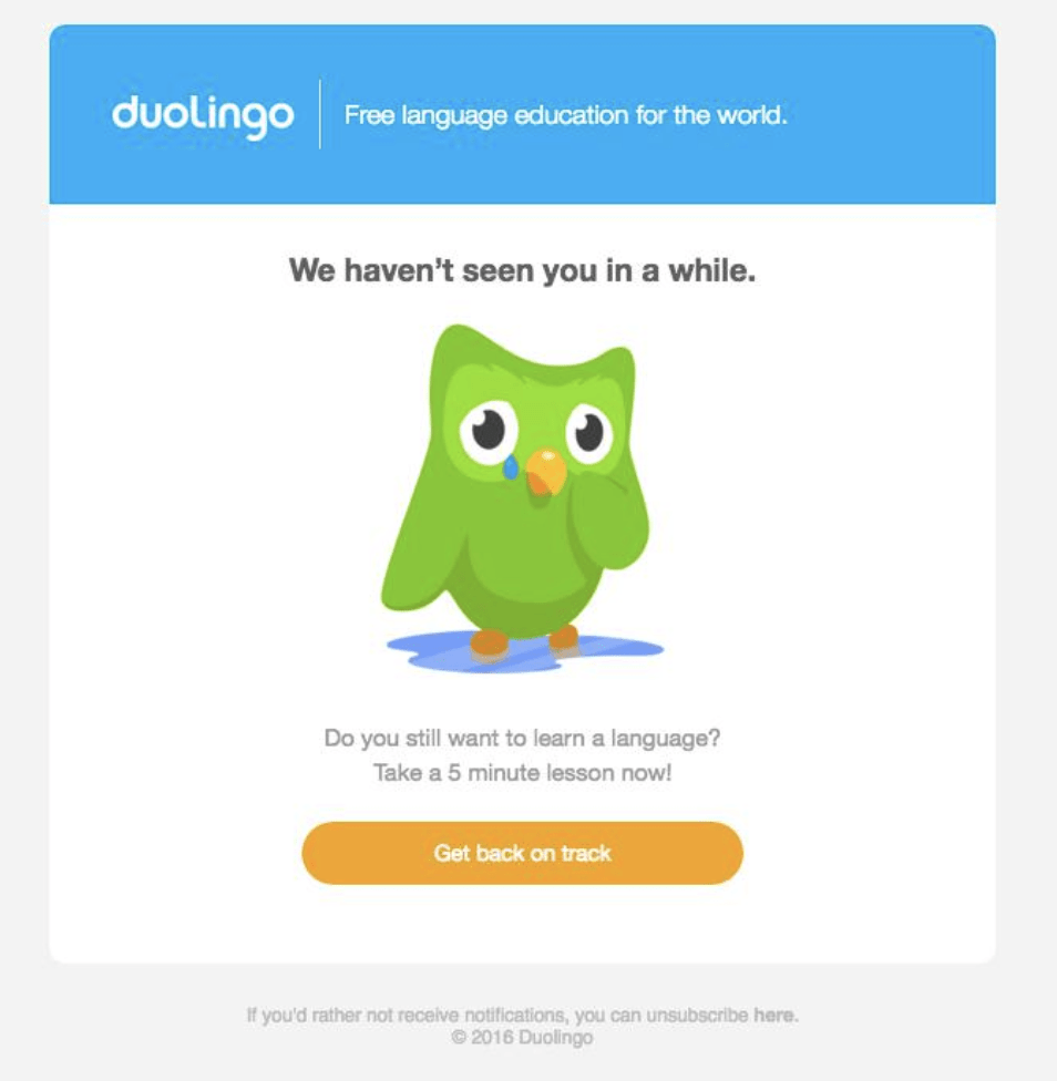 Duolingo email