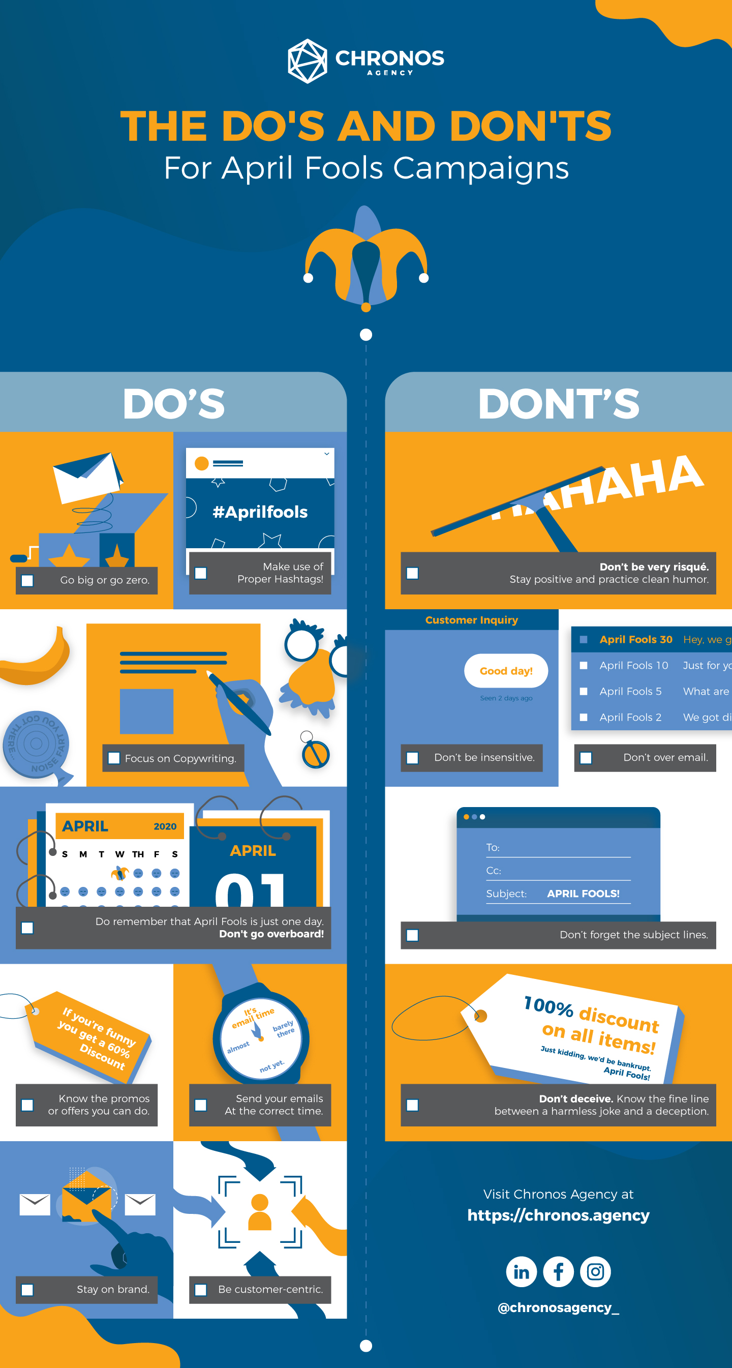 [INFOGRAPHIC] April Fools Campaigns The Do’s and Don’ts Chronos Agency