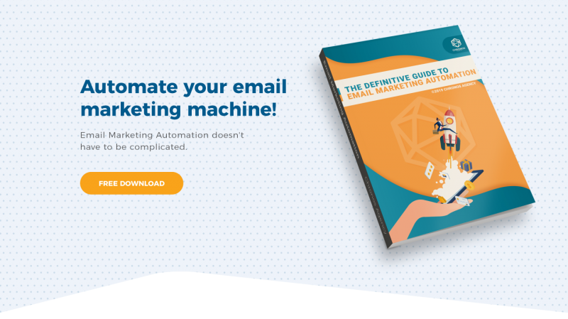 Picture of ebook titled "The Definitive Guide to Email Marketing Automation"