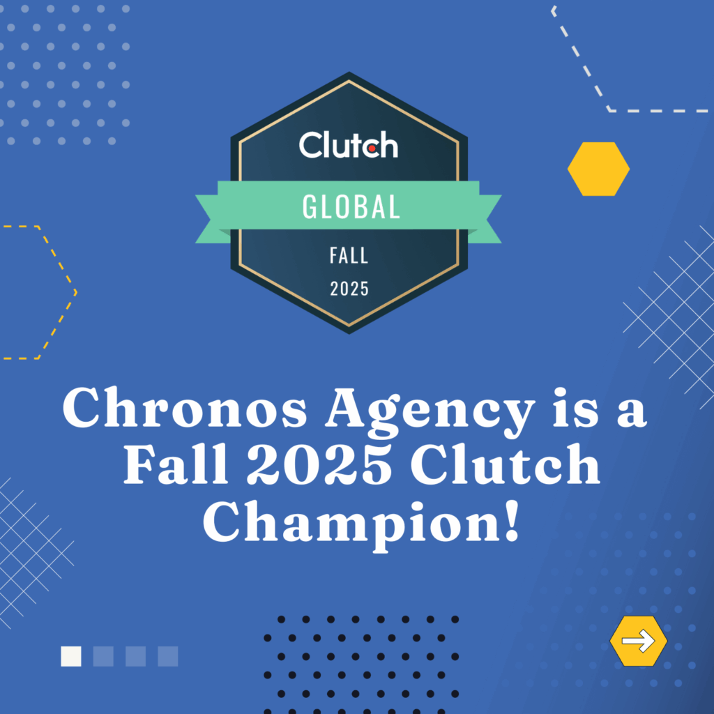 We’re excited to share that CHRONOS AGENCY has been named a Fall 2025 Clutch Champion winner